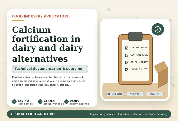 Calcium-fortified dairy beverage and plant-based dairy alternative products