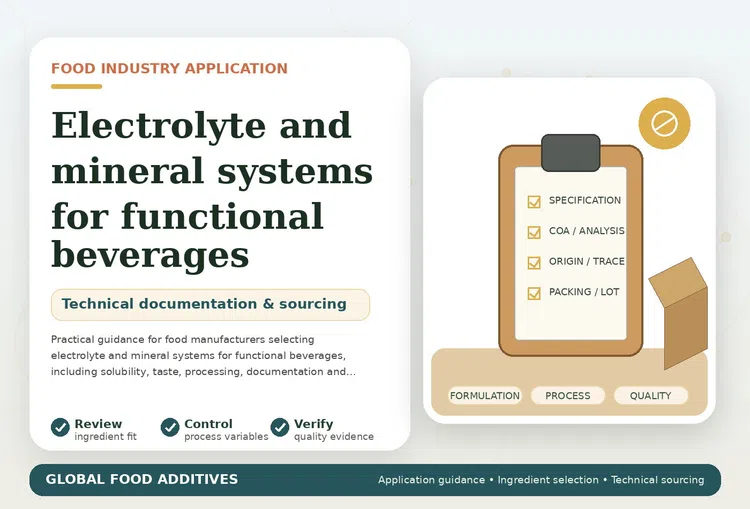 Electrolyte and mineral systems used in functional beverage formulations
