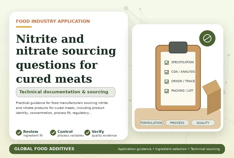 Nitrite, nitrate and curing-salt sourcing for cured-meat production