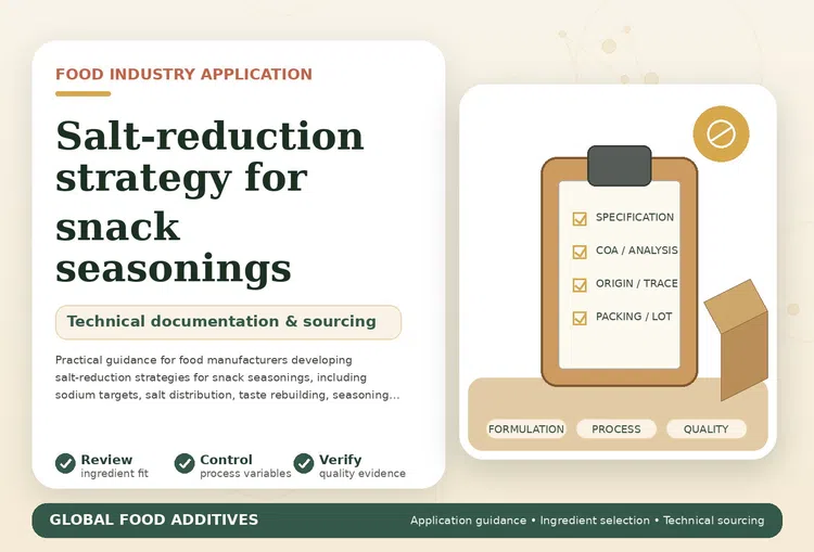 Salt-reduction strategy for snack seasonings and savoury flavour systems