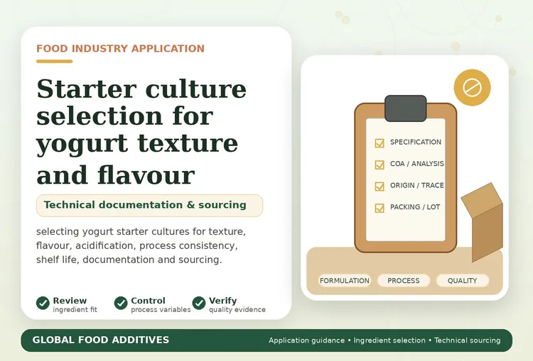 Starter culture selection for yogurt texture and flavour