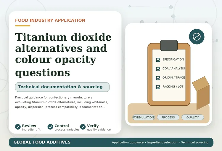 White colour and opacity alternatives for confectionery applications